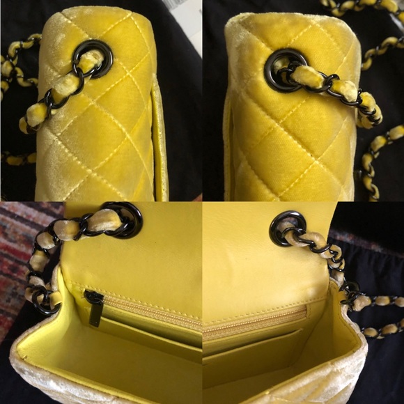 SOLD***Chanel Classic Mini Rectangular Velvet Bag - Picture 10 of 13